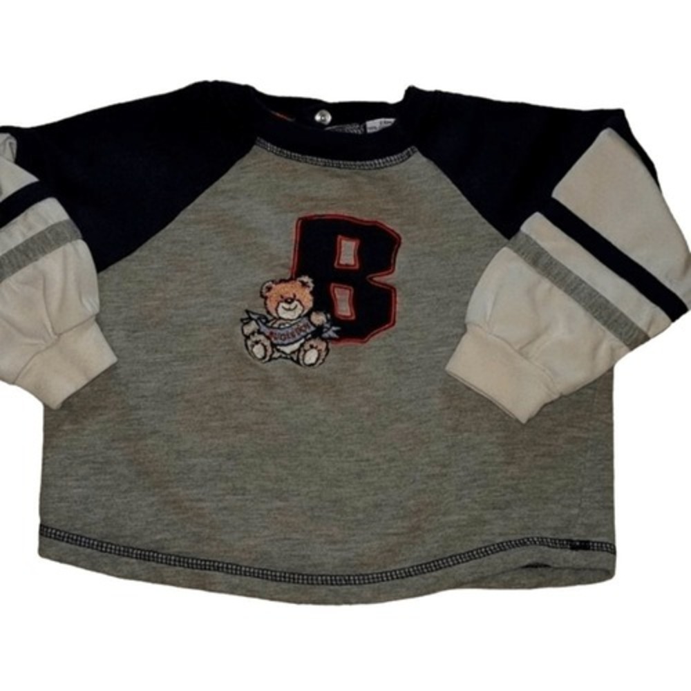 90s Vintage Bugle boy‎  embroidered teddy bear shirt top